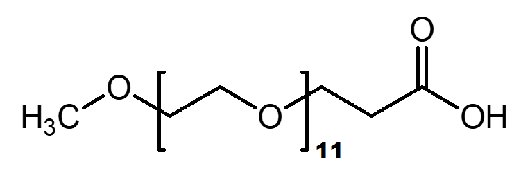 mPEG<sub>11</sub>-OCH<sub>2</sub>CH<sub>2</sub>COOH