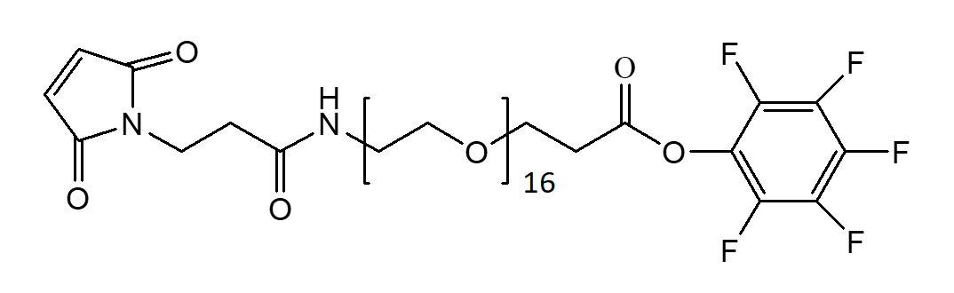 Maleimide-NH-PEG16-CH2CH2COOPFP Ester