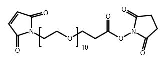 Maleimide-PEG10-CH2CH2COONHS Ester